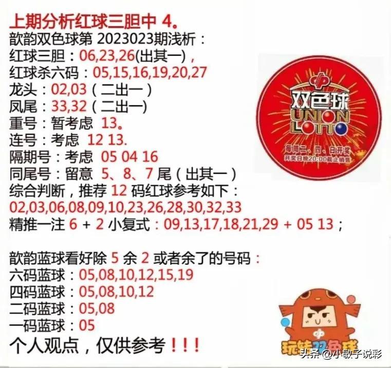 2023023期双色球开奖号码结果揭晓，幸运数字背后的故事与期待