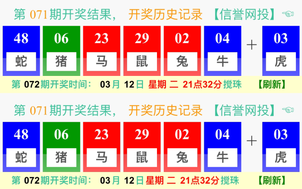 新澳门开奖结果